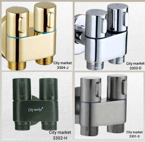 شیر پیسوار دو قلو سیتی مارکت رنگ کروم براق مناسب پروژههای مسکونی و اداری